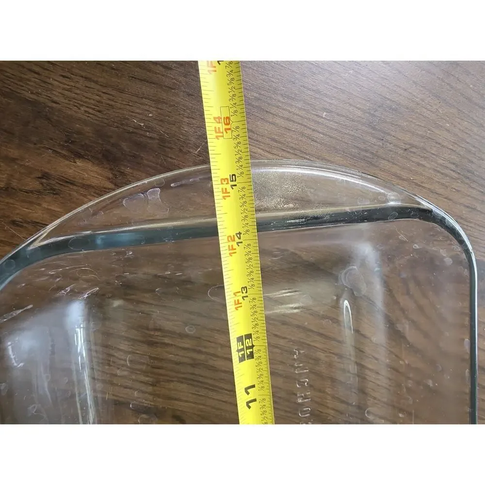 Anchor Hocking Cobalt Clear Glass Baking Casserole‎ Dish 1 Quart 6x9